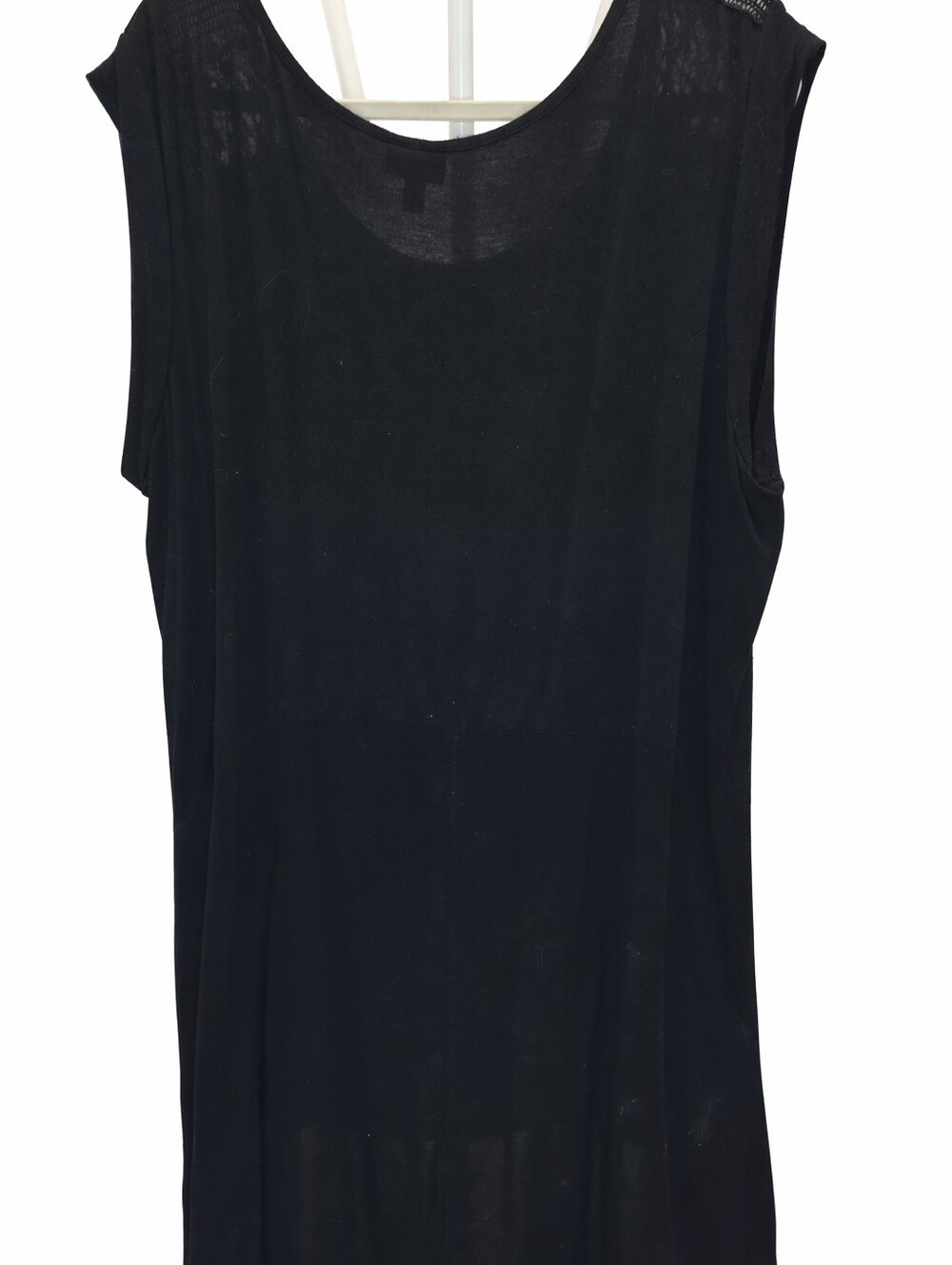 Whimsigoth Avenue Black Sleeveless Tunic with Silver Scroll Print - Picture 6 of 6